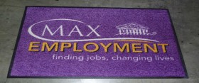 Max Employment Custom Logo Carpet Dyed Branded mat
