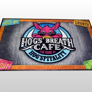 Carpet Dyed Branded Mat 120 x 180cm Hogs Breath Cafe