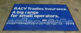 RACV Custom logo Carpet Dyed Branded mat