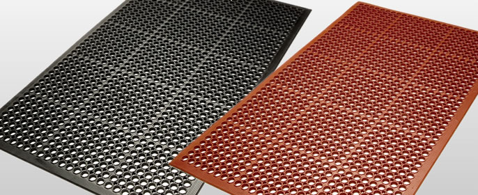 Anti Fatigue Rubber Matting with Drainage Holes